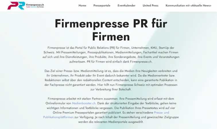 Firmenpresse.ch