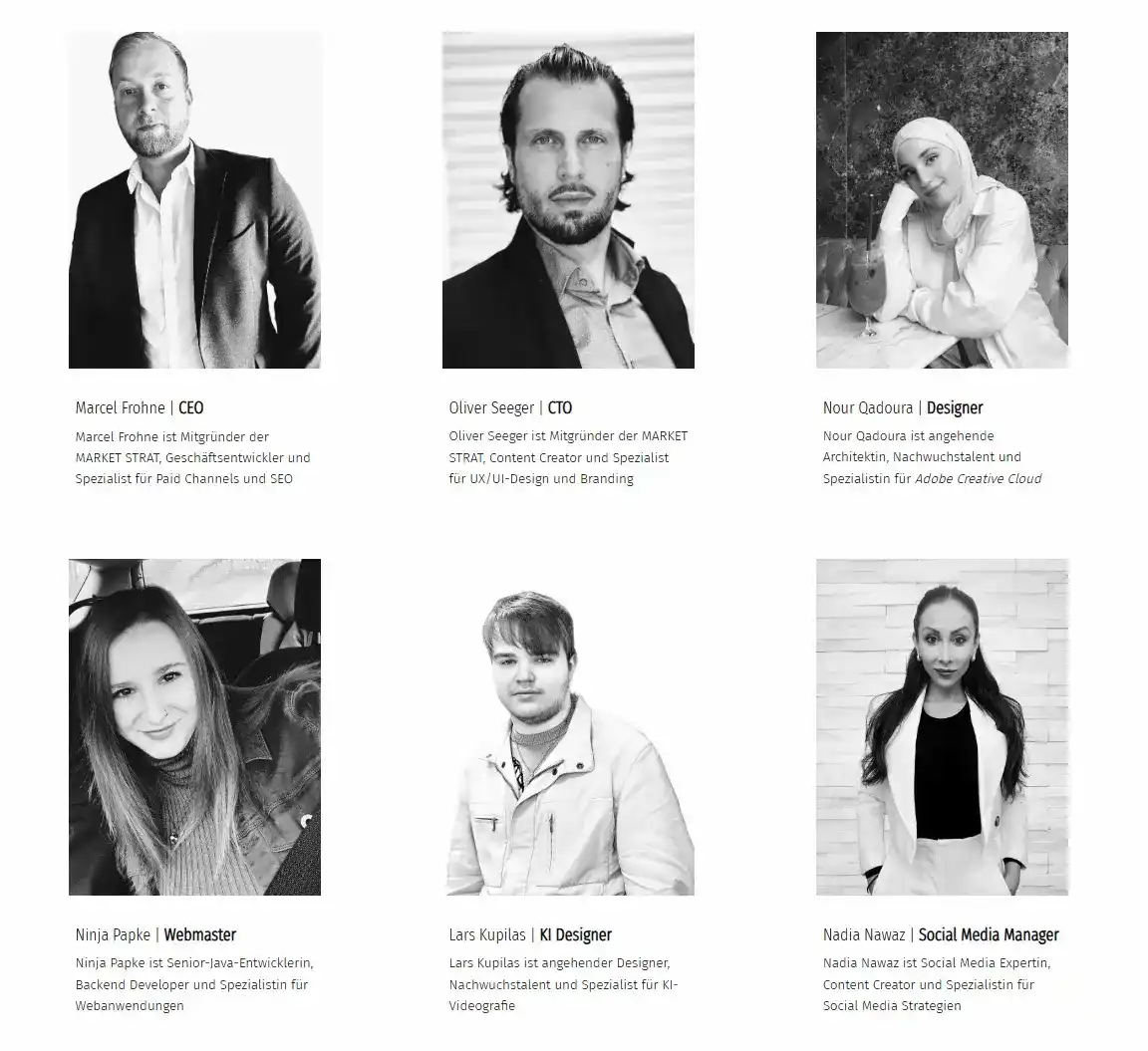 Market Strat Team - Das Team der Agentur für Webentwicklung und SEO aus Braunschweig