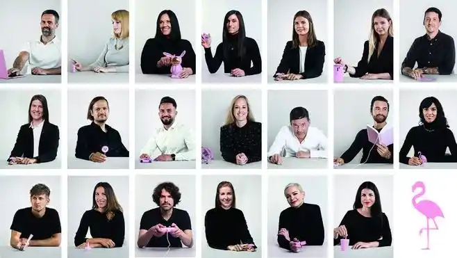 ROSAROT Team - Teambild der Agentur für Werbung, Kommunikation und Design aus Zürich